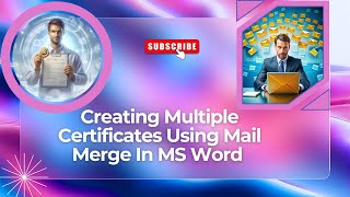Download the video "Creating Multiple Certificates Using Mail Merge In MS Word"