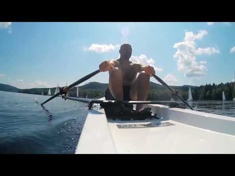 1min onboard a leisure rowing boat with Olympic Rowing champion Vaclav Chalupá