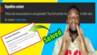 How to solve the problem of Repetitive content on Youtube,Videos look mass-produced or auto-gener...