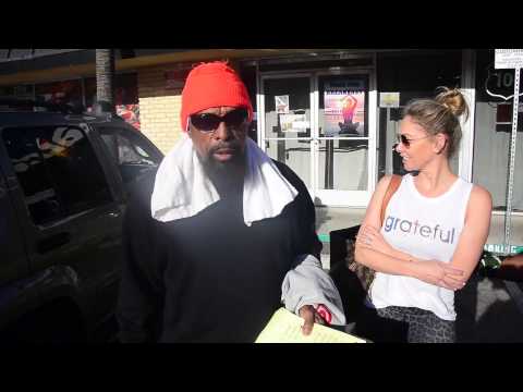 Maybe the T in Mr T stands for twinkle toes as he leaves a DWTS practice  with Kym Johnson Herjavec