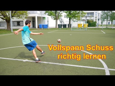 Wie Richtig mit Vollspann Schießen lernen Tutorial /Vollspannschuss, schießen wie ein Profi