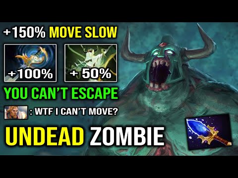 You Can't Run From this Undead Zoombie | +150% Slow Carry Undying with Echo Sabre 7.30c Dota 2