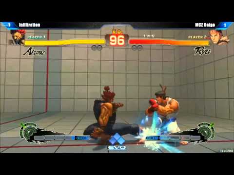 EVO 2013 - Infiltration (Akuma) vs MCZ Daigo (Ryu) - Quarter final - SSF4AE