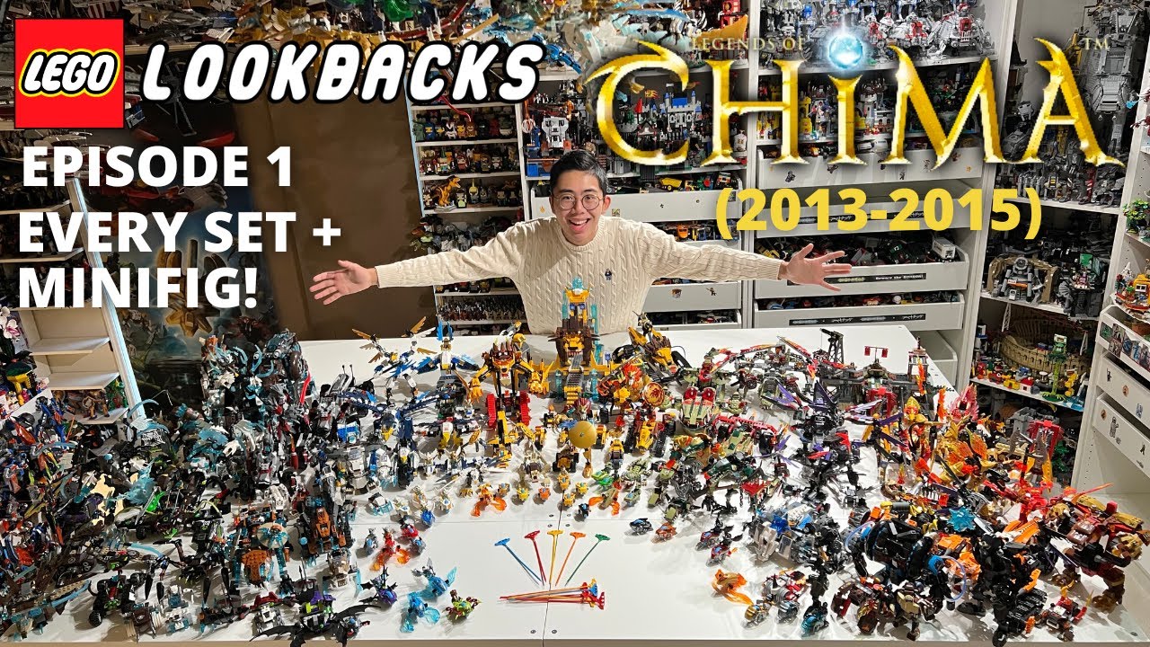 YouTube thumbnail: Every Legends of Chima Set (2013-2015)! TEN YEAR Anniversary, LEGO Lookbacks Ep 1