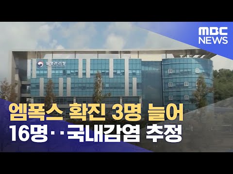 엠폭스(원숭이 두창) 확진 3명 늘어 16명‥국내감염 추정 (2023.04.18/5MBC뉴스)