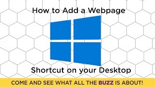 How to Add a Web page Shortcut to your Desktop  in Windows 10