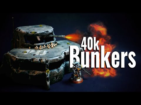 SCRATCH BUILDING Warhammer 40k Bunkers for BEGINNERS