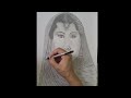 Pencil drawing || Meena kumari || beautiful sketch work #tulipart