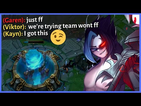 Rank 1 Kayn Backdoors Challenger Game (Enemies Couldn't Believe They Lost)