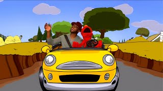 🎶 Elmo and Taye Diggs - Let's Go Driving 🎶 Sesame Street Stars - Celebrity Songs for Children