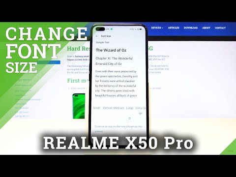 How to Set Up Text Size in Realme X50 Pro – Adjust Font Size