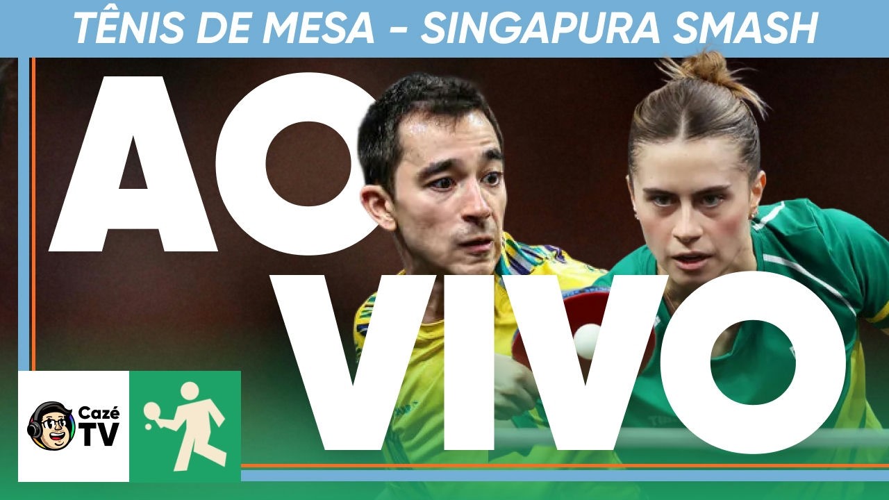 AO VIVO: TÊNIS DE MESA | HUGO CALDERANO E BRUNA TAKAHASHI NO SINGAPURA SMASH | SEMIFINAL EM DUPLAS