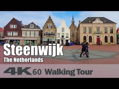 Walking Historic Fortified City Steenwijk ⛅ | Netherlands | 4K60 Walking Tour | 3D Binaural Audio