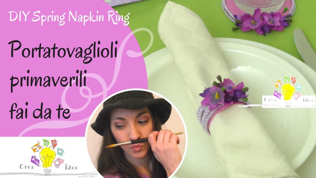 Portatovaglioli fai da te - Napkin Ring - Tutorial DIY di Creaidee