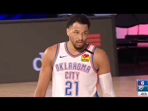 Andre Roberson Hits Back to Back 3’s (Thunder Sixers Exhibition 7/26/20)