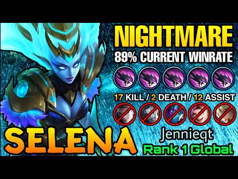 Nightmare is Real!! Selena 89,3% Current Win Rate!! - Top 1 Global Selena by Jennieqt - MLBB