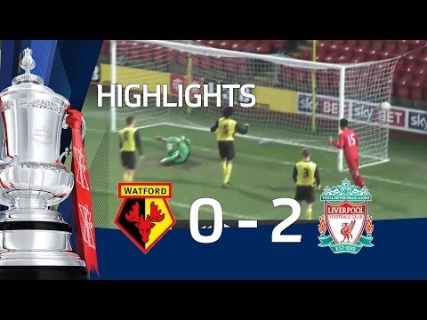 Watford vs Liverpool 0-2, goals from Trickett-Smith and Wilson - FAYC 5 goals and highlights