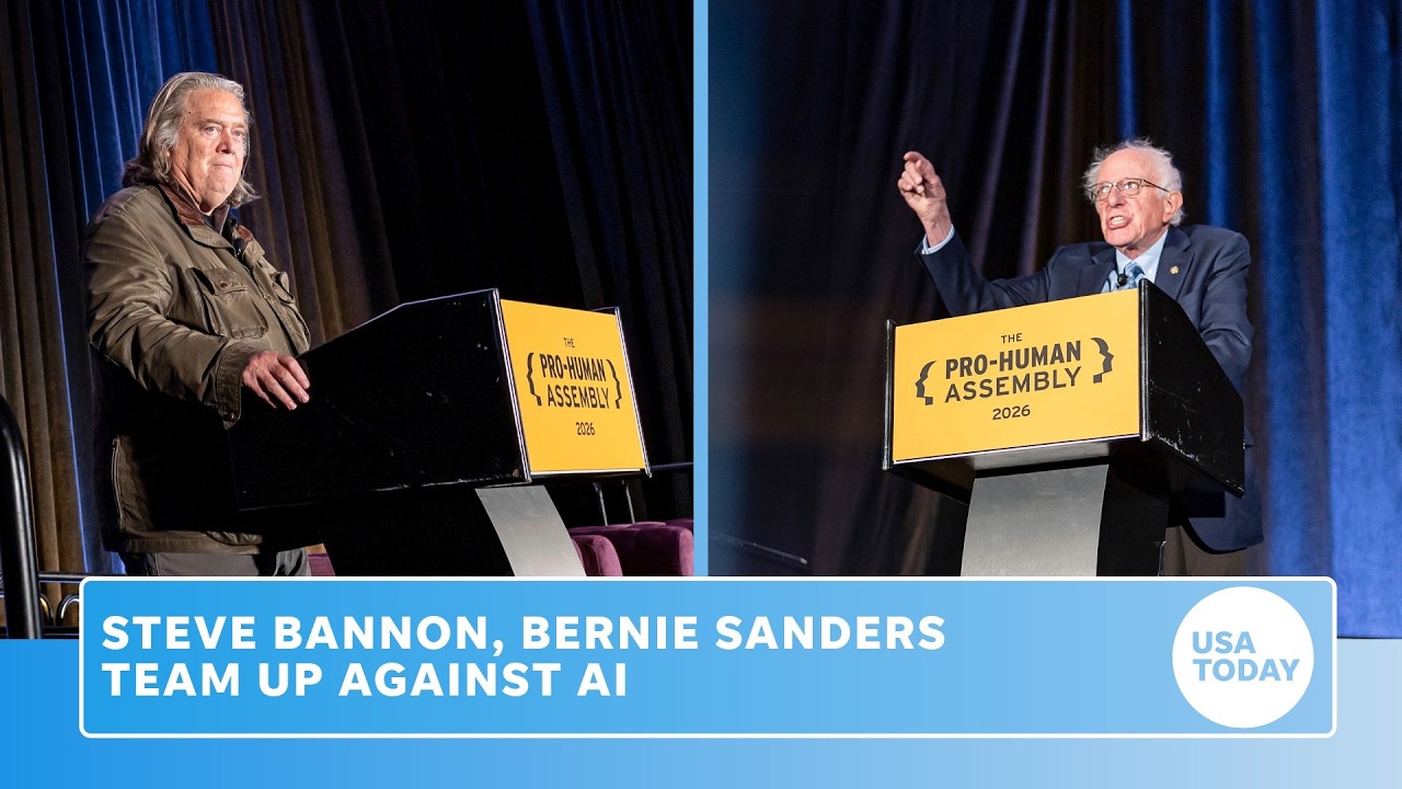 Bernie Sanders, Steve Bannon team up against AI amid call for development slowdown