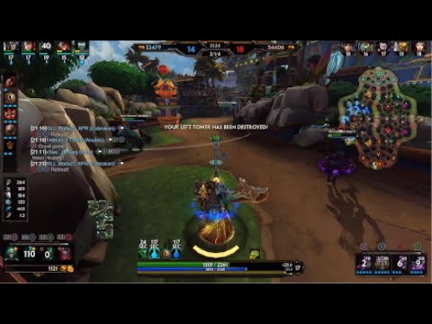 VERY STRESSFUL GAME! Smite PS5 Rank Conquest Chaac Solo Toxic Cabraken Throws! 7 Kills 44k Damage