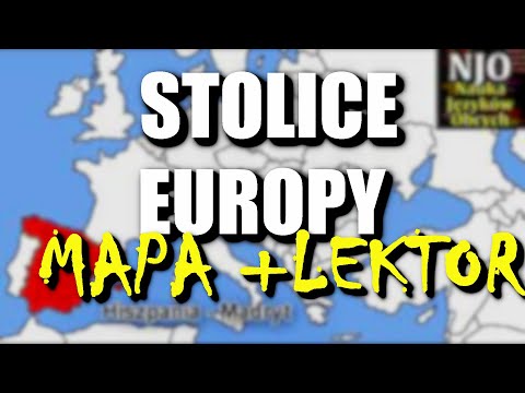 Stolice Europy - mapa oraz lektor