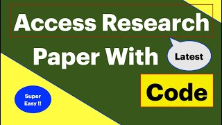Papers with Code | Research papers with code