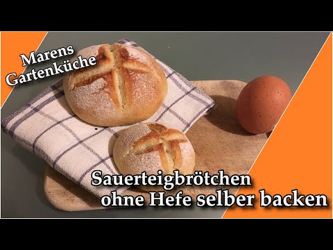 Sauerteigbrötchen -ohne Hefe- selber backen