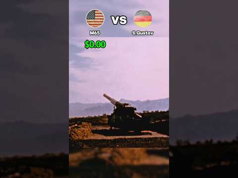 US Atomic Cannon (280mm) vs Schwerer Gustav (800mm) - Cost Per Shot Comparison