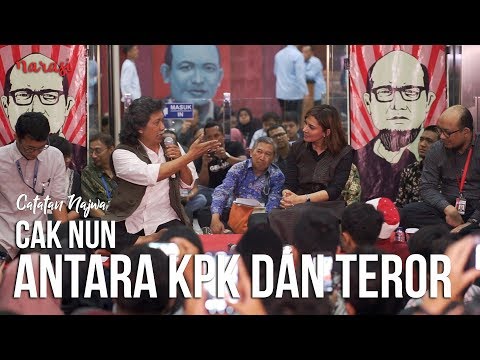 <p>Budayawan Emha Ainun Nadjib alias Cak Nun angkat bicara soal teror yang menimpa Novel Baswedan. Cak Nun menuding terduga dalang di balik penyerangan tersebut adalah pihak-pihak yang mengklaim dirinya peduli terhadap isu antikorupsi.</p>
<p>Siapa pihak-pihak yang dimaksud oleh Cak Nun? Apa saja pesan khusus Cak Nun untuk KPK?</p>
<p>(Narasi)</p>
<p>#NovelBaswedan #KPK #CatatanNajwa #Narasitv</p>
<p>Jangan lupa subscribe, tinggalkan komentar dan share..</p>
<p>ada juga Narasi Channel: bit.ly/NARASICHANNEL</p>
<p>dan Nara-Z bit.ly/NARA-Z</p>
<p>Mari subscribe yuuk..</p>
<p> instagram.com/najwashihab<br />
twitter.com/NajwaShihab<br />
facebook.com/najwashihabofficial</p>
<p>Budayawan Emha Ainun Nadjib alias Cak Nun angkat bicara soal teror yang menimpa Novel Baswedan. Cak Nun menuding terduga dalang di balik penyerangan tersebut adalah pihak-pihak yang mengklaim dirinya peduli terhadap isu antikorupsi.</p>
<p>Siapa pihak-pihak yang dimaksud oleh Cak Nun? Apa saja pesan khusus Cak Nun untuk KPK?</p>
<p>(Narasi)</p>
<p>#NovelBaswedan #KPK #CatatanNajwa #Narasitv</p>
<p>Jangan lupa subscribe, tinggalkan komentar dan share..</p>
<p>ada juga Narasi Channel: bit.ly/NARASICHANNEL</p>
<p>dan Nara-Z bit.ly/NARA-Z</p>
<p>Mari subscribe yuuk..</p>
<p> instagram.com/najwashihab<br />
twitter.com/NajwaShihab<br />
facebook.com/najwashihabofficial</p>