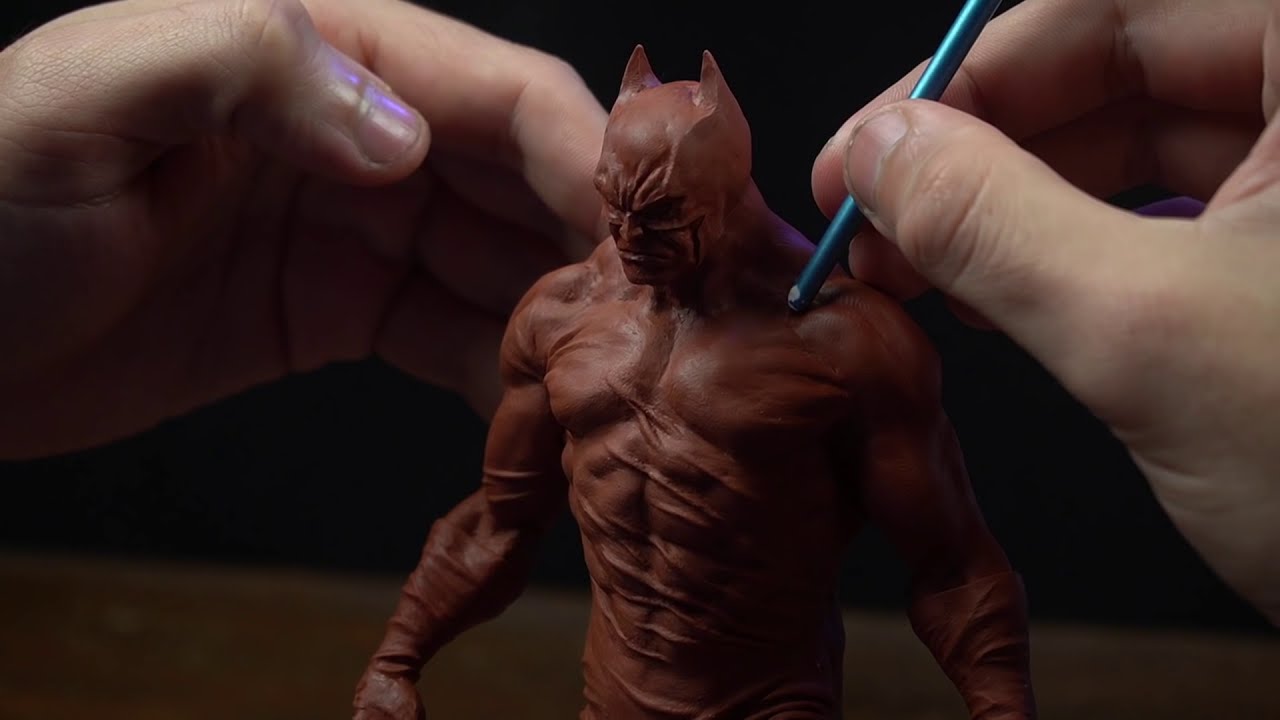 sculpture batman timelapse by dr garuda
