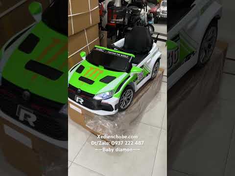 Xe điện cho b� Volkswagen KKL 08 kiểu d�ng xe đua - YouTube