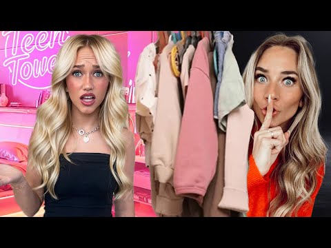 SNEAKING into my 15 SIBLINGS ROOMS!!