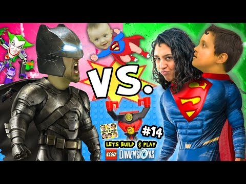 BATMAN vs. SUPERMAN! Lets Build & Play LEGO Dimensions #14: w/ Superbaby, Lord Business & Joker Bot
