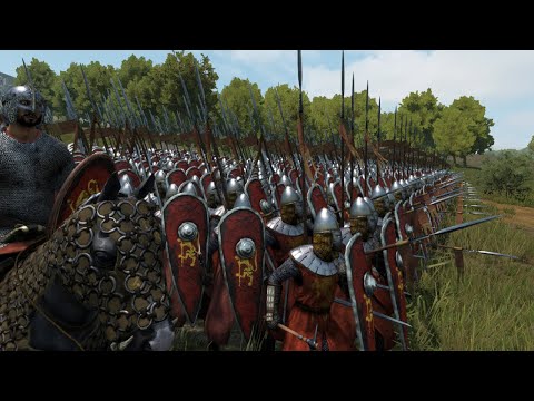 1000 SPEARMEN vs 250 HEAVY CAVALRY CHARGE  - Mount & Blade : Bannerlord