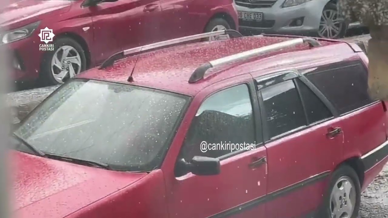 Çankırı’da dolu yağışı kısa süreliğine etkili oldu
