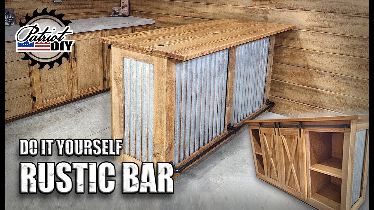 Your Man Cave Needs This DIY Rustic Bar