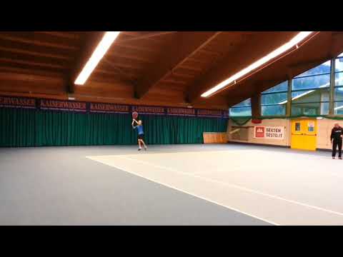 Jannik Sinner 2013 training with his first coach Heribert Mayr