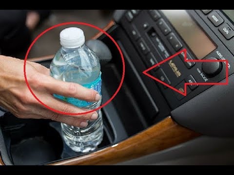 Por qué nunca debes dejar una botella de agua en el auto