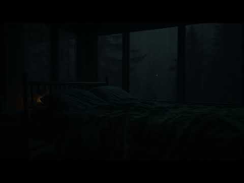 Rain Sound on an Attic Skylight - 30 Minute Quiet Rainstorm for Peaceful Sleepy Ambiance