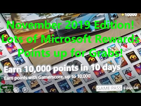 Xbox Game Pass 10,000 Microsoft Rewards Points Quest November 2019 Edition! Is it Better this Time?