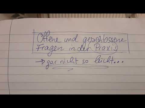 Offene und geschlossene Fragen - Praxis der Sozialen Arbeit