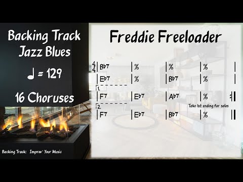 Freddie Freeloader (129 BPM), Jazz Blues Backing Track