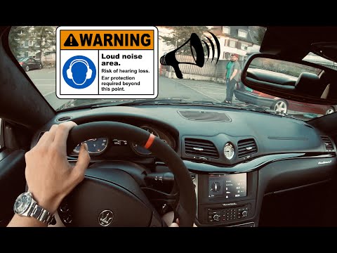 MASERATI GRANTURISMO S (450 PS MC SHIFT) POV DRIVE Onboard ||| INSANE SOUND ||| TERRORIZING CITY !