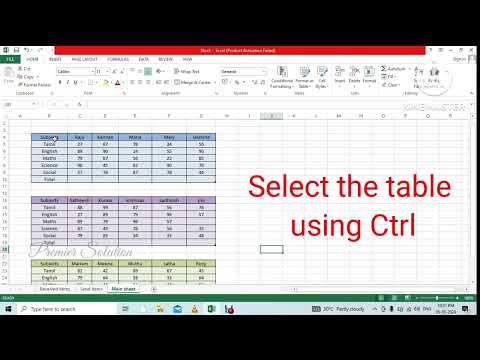 Effortlessly Sum Up Data In Multiple Excel Tables – Premiersolution's Top Tips Video