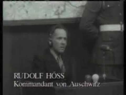 Nuremberg Trial Day 108 (1946) Rudolf Hoess Cross, John Amen