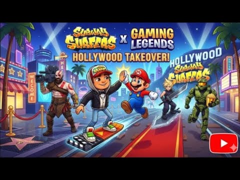 Subway Surfers Live #42 | Hollywood 2026 |Epic Impossible Run [720p ]  non-stop 2 hours GAMERULTA ||