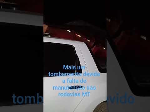 carreta tomba por falta de manutenção em Conquista D'Oeste