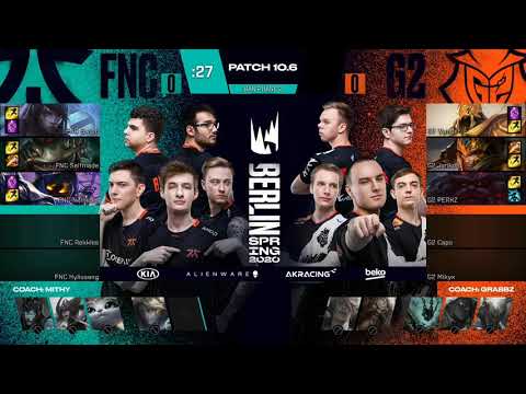 Fastest Draft In History | G2 vs FNC 2020 LEC Spring Split