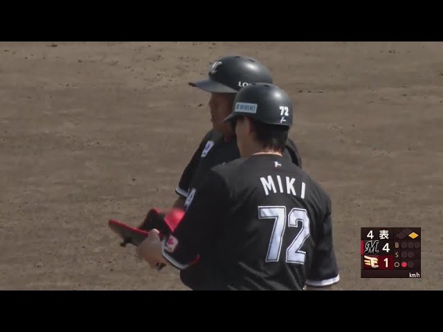 【ファーム】4回まででチーム11安打!! マリーンズ・井上晴哉のタイムリーヒットで追加点!!  2024年6月27日 東北楽天ゴールデンイーグルス 対 千葉ロッテマリーンズ