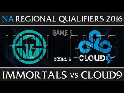Immortals vs Cloud 9 Highlights Game 1, NA LCS Regionals final Summer 2016, IMT vs C9 G1
