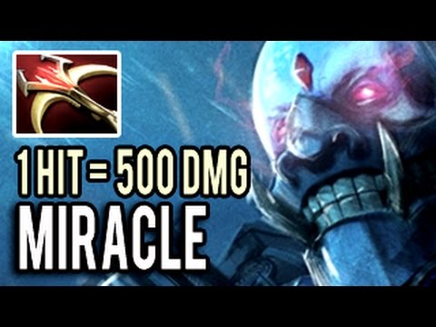 Miracle- is NOT Human 1 HIT = 500 Damage Imba ! Super Carry Lich Gameplay Dota 2